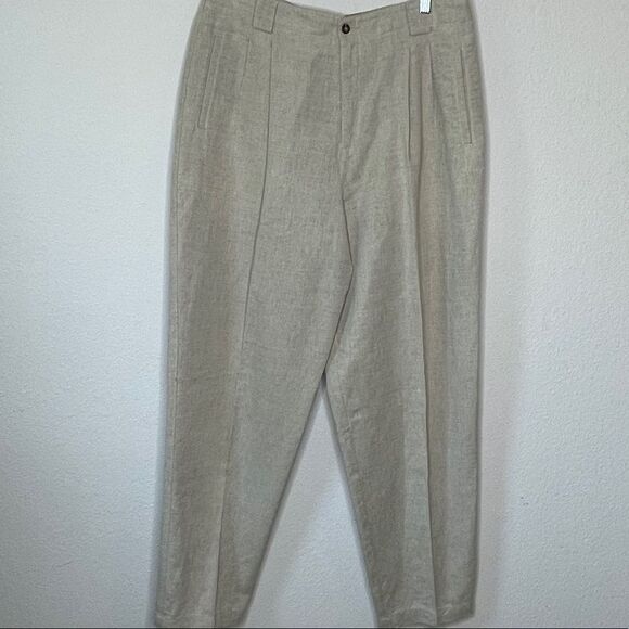 Vintage LizSport Linen Blend Trousers - Picture 9 of 9